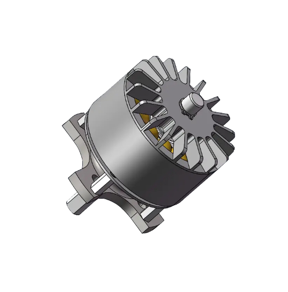 Motor DC sem escova para ferramentas digitais série WO49 de 49 mm de diâmetro