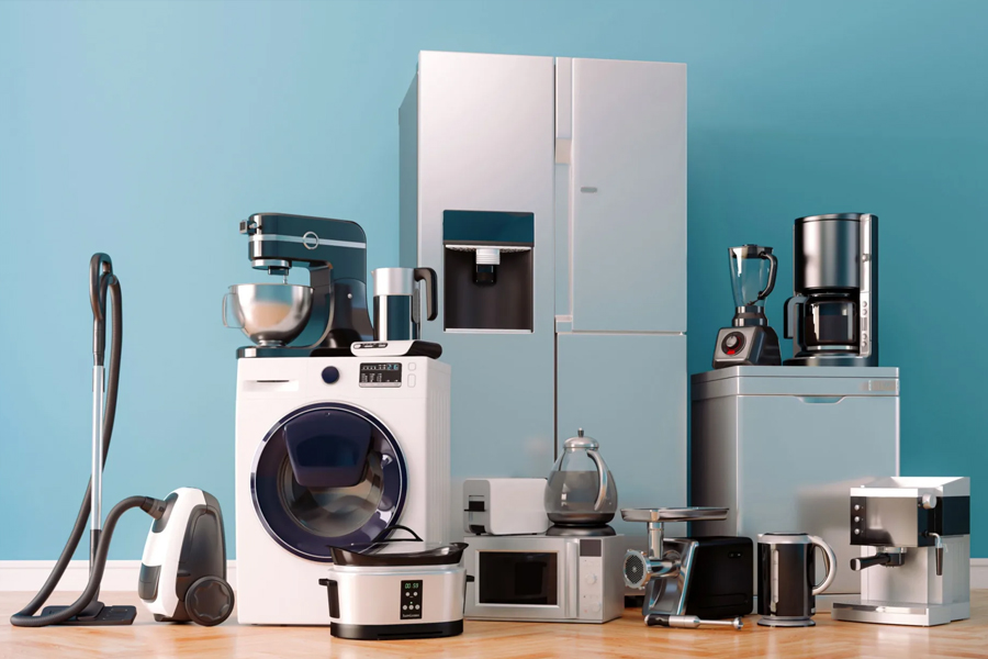 Equipamentos de ventilação e eletrodomésticos